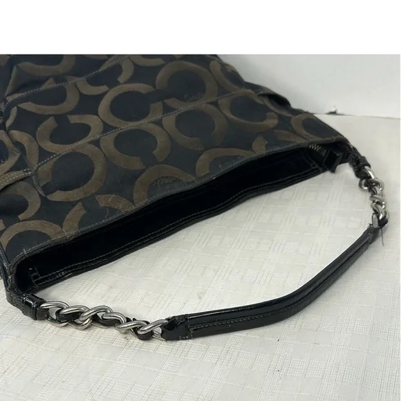 Coach Madison Luxury Designer Logo Tribeca Black Hobo EUC 14127 - Picture 10 of 10